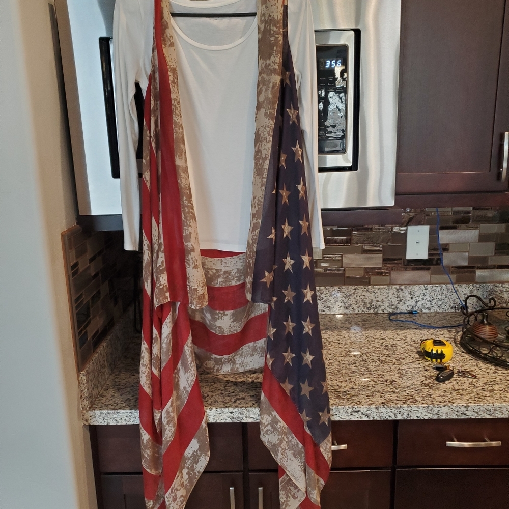 American flag accent cover